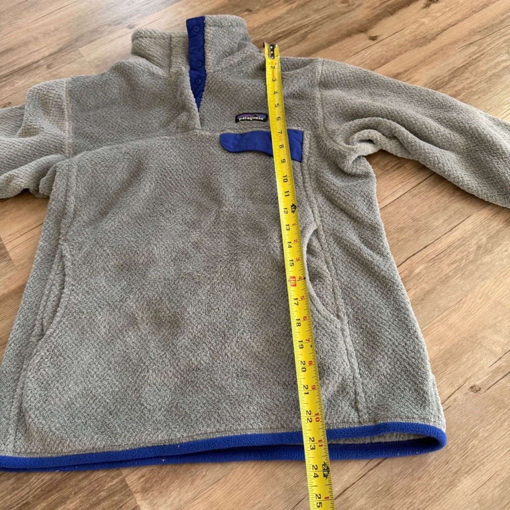 Patagonia Women's Medium Gray Fleece Snap-Neck Pullover Jacket Outdoor - Picture 4 of 9